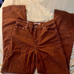 Levis camel corduroy ribcage flares